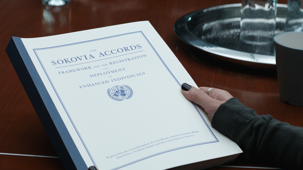 Sokovia Accords document table