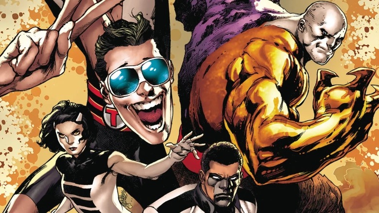 Members of the Terrifics posing together