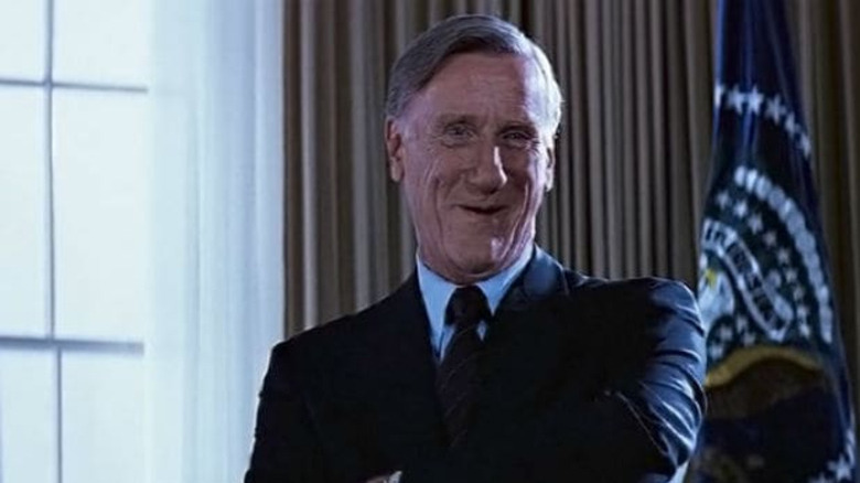 Donald Moffat President Bennett smiling oval office