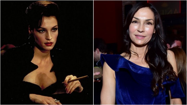 Famke Janssen then and now