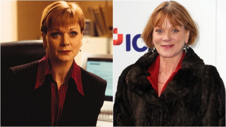 Samantha Bond then and now