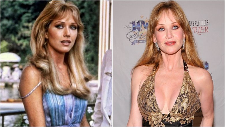 Tanya Roberts then and now