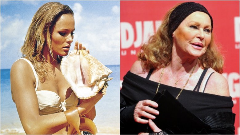 Ursula Andress then and now