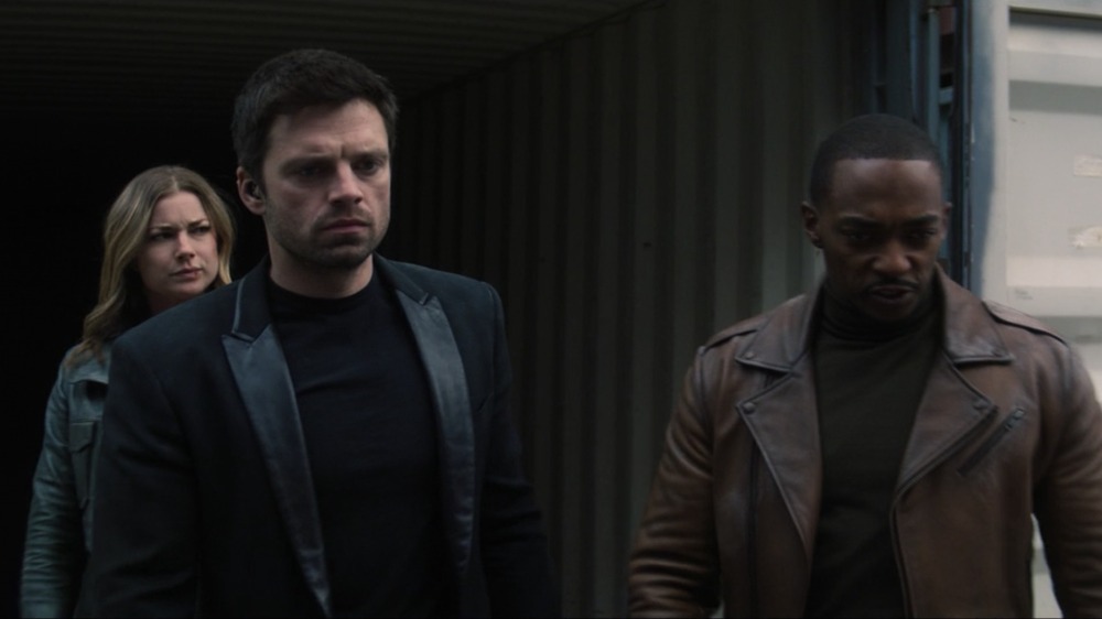 Emily VanCamp, Sebastian Stan and Anthony Mackie