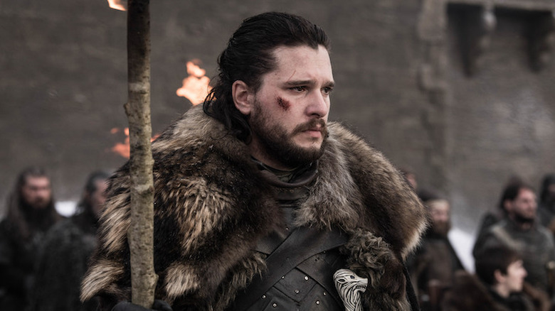 Jon Snow looking intense