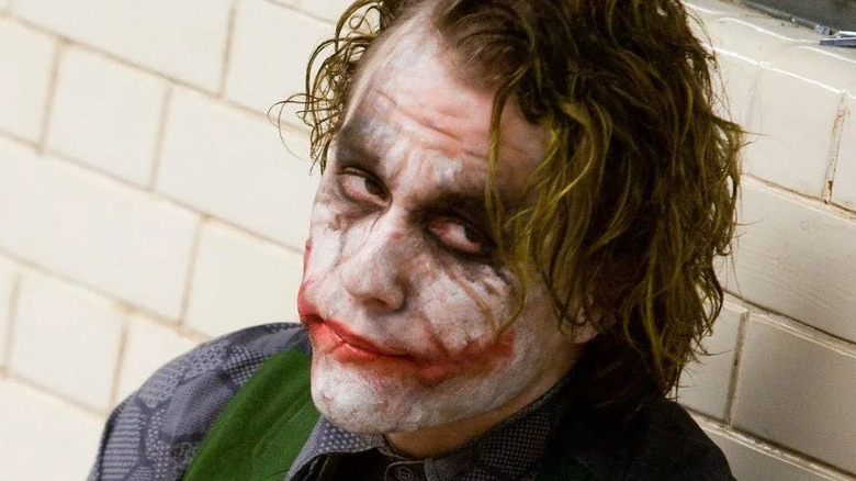 Heath Ledger as the Joker in The Dark Knight