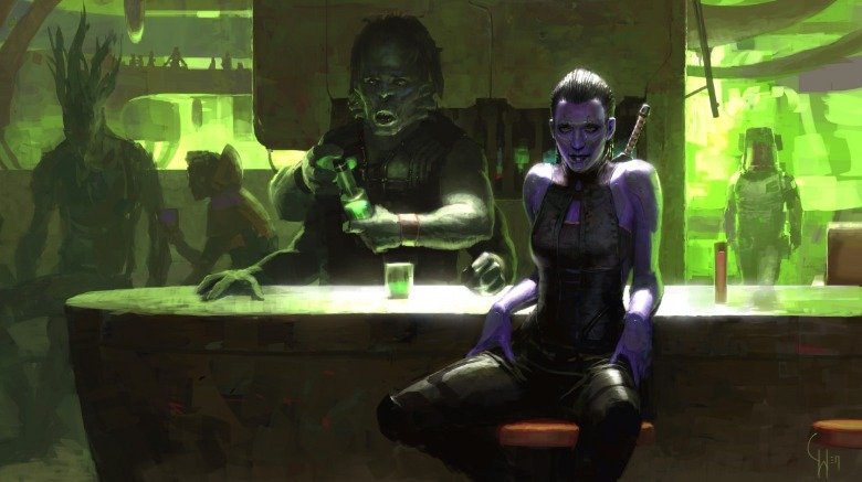 Charlie Wen Gamora concept art