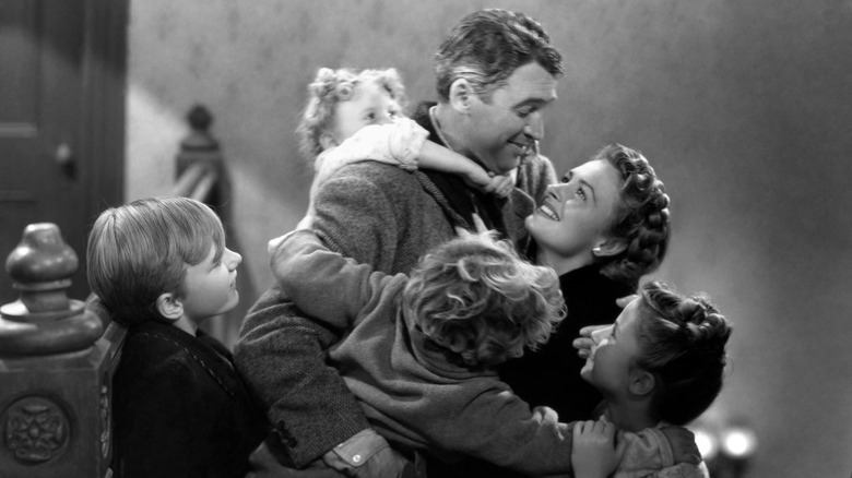 George Bailey reunites with his family