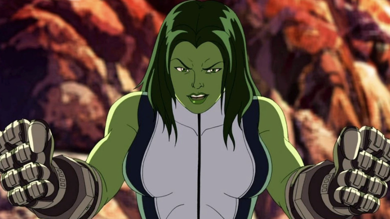 She-Hulk prepares to attack