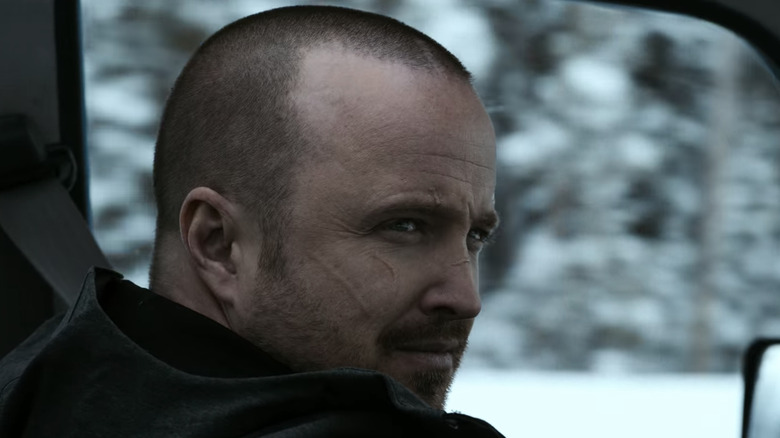 Jesse Pinkman smiling in a car