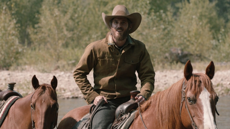 Lee sitting on horseback