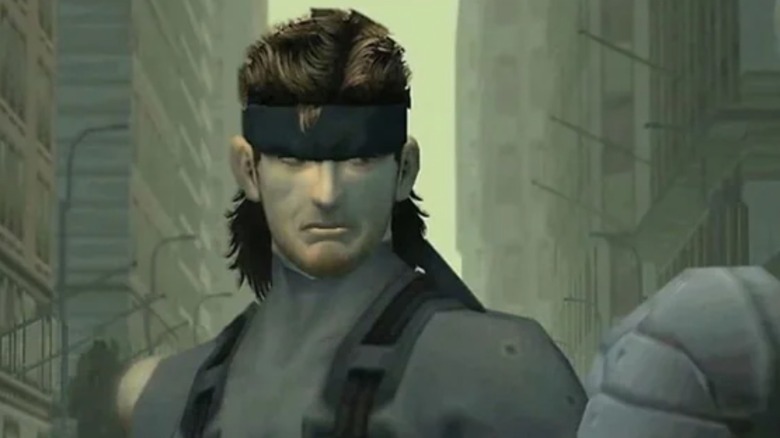 Solid Snake in a city