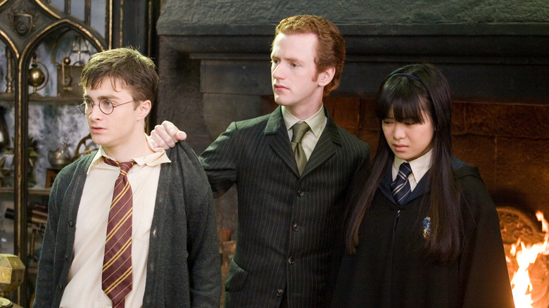 Percy with Cho and Harry