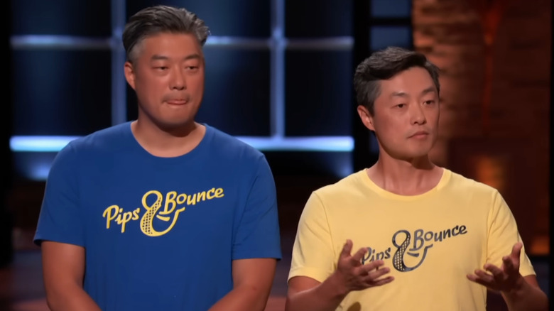 Michael and Eugene Jung pitching Pips and Bounce on "Shark Tank"