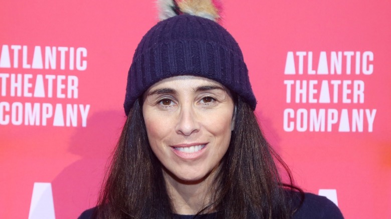 Sarah Silverman smiling hat 