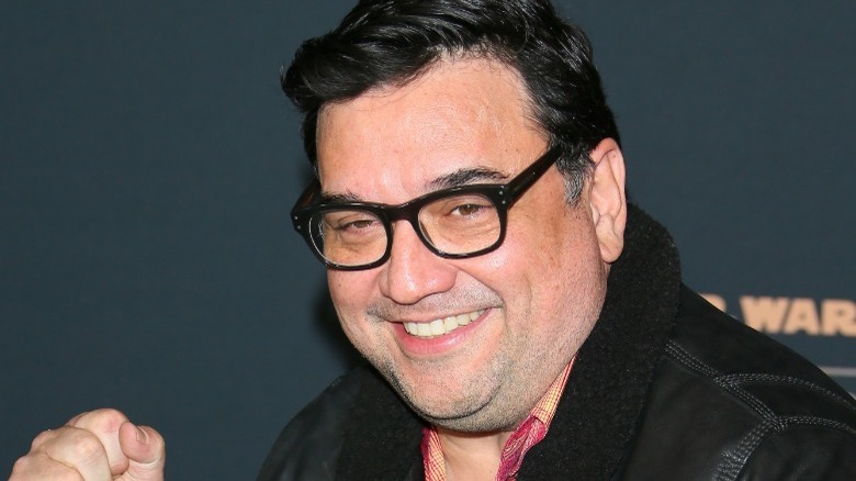 Horatio Sanz smiling and making a fist