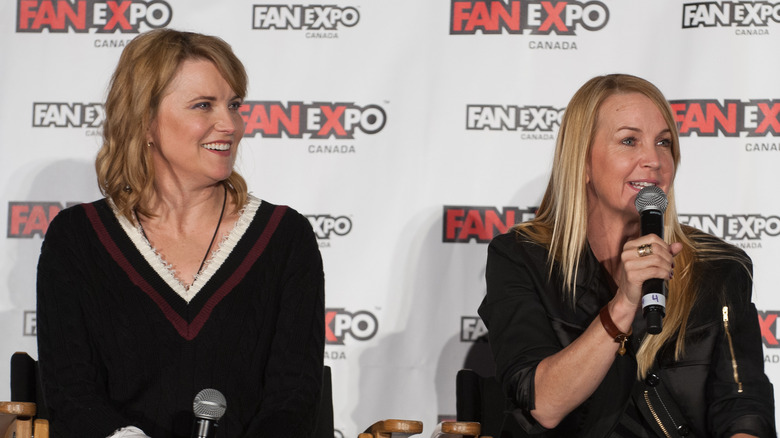 Reneé O'Connor and Lucy Lawless at Fan Expo