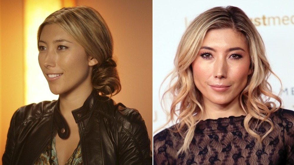 Dichen Lachman and Sierra smiling