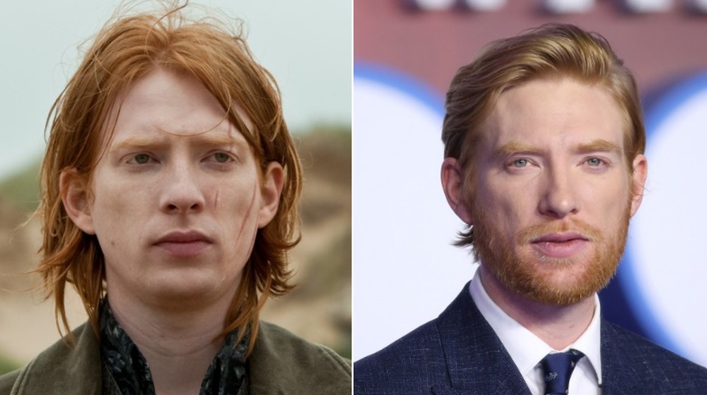 Domhnall Gleeson in Harry Potter (L) and more recently (R)