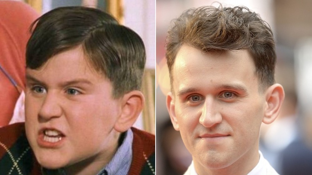 Harry Melling in Harry Potter (L) and more recently (R)