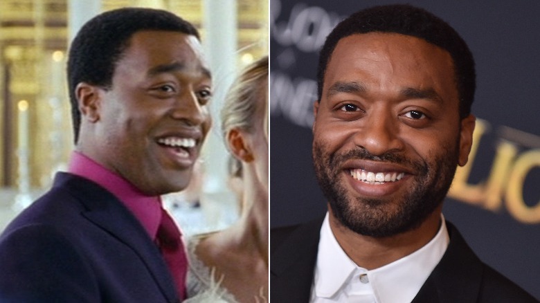 Chiwetel Ejiofor as Peter smiles in Love Actually