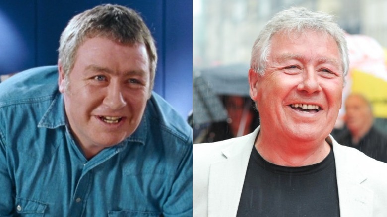 Gregor Fisher looks around as Joe in Love Actually