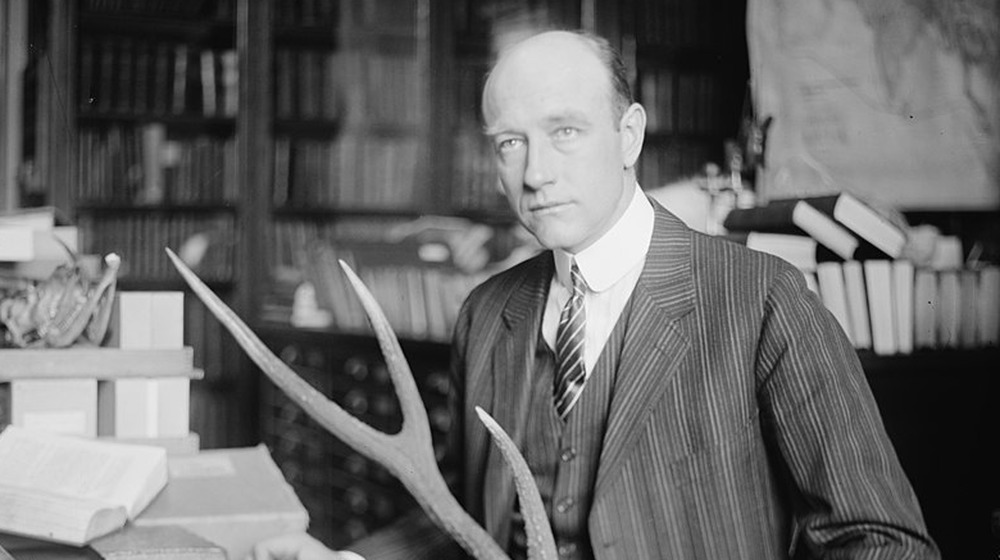 Roy Chapman Andrews with antler