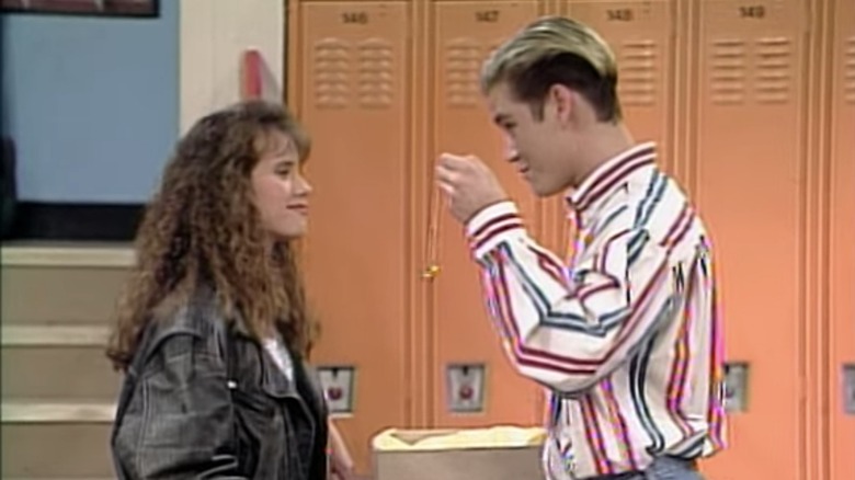 Leanna Creel and Mark-Paul Gosselaar