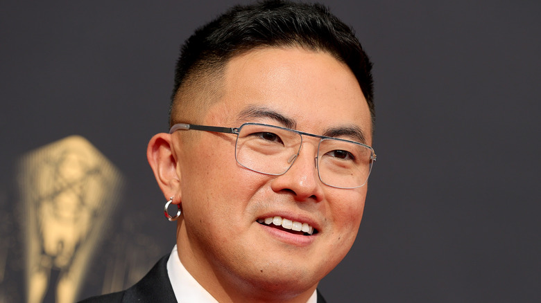 Bowen Yang at the 73rd Emmy Awards