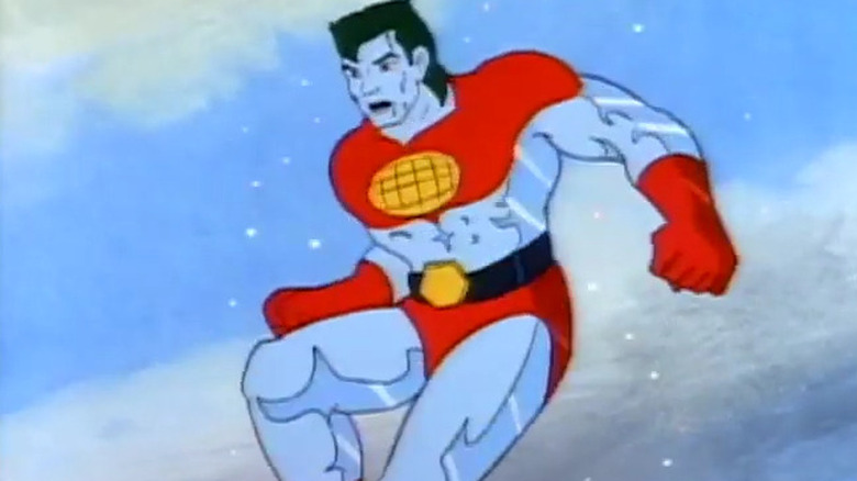 Captain Planet flying