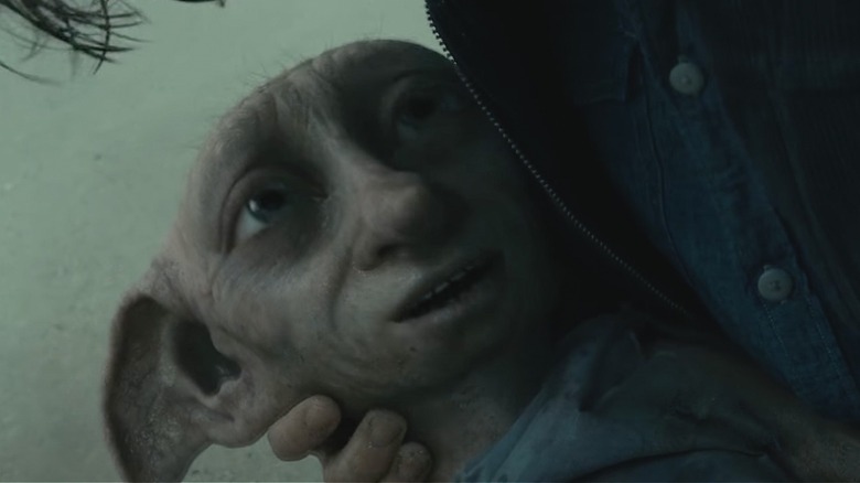 Dobby dying in Harry's arms