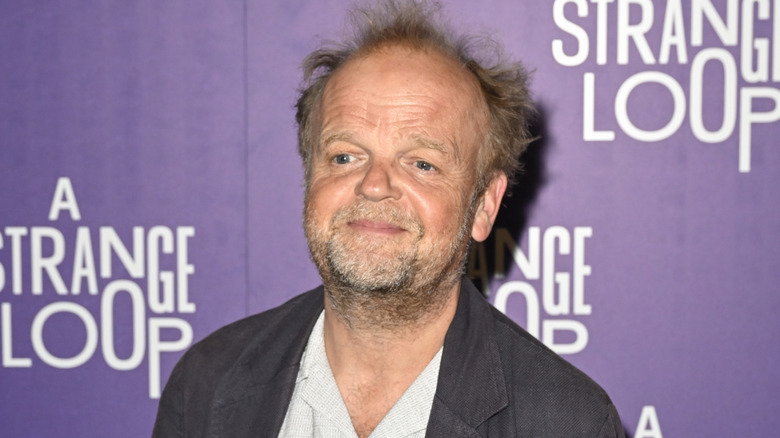 Toby Jones at event smiling