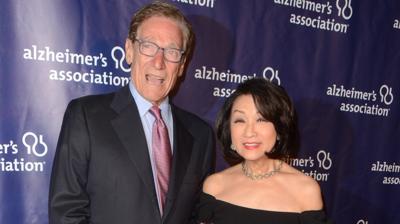 Maury Povich and Connie Chung smiling