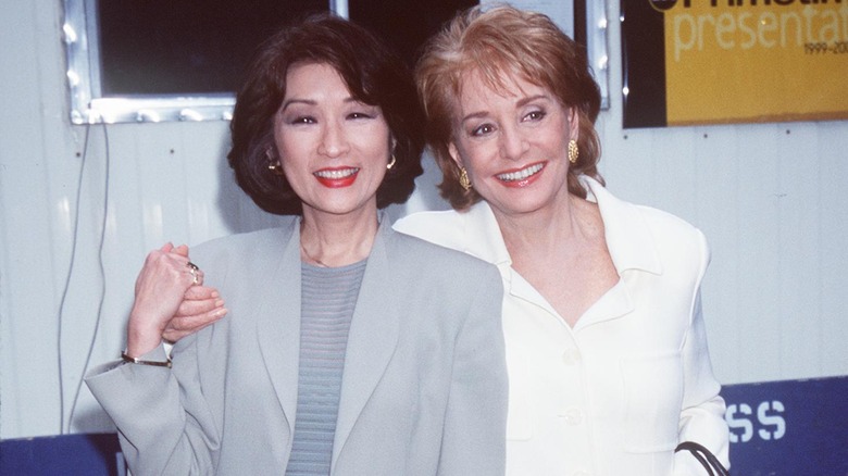 Connie Chung and Barbara Walters smiling 