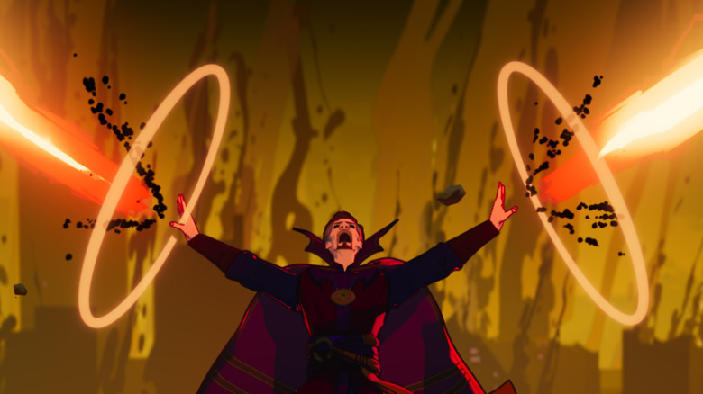 Doctor Strange doing wild magic