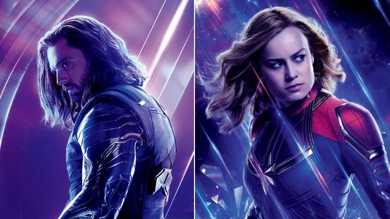 Winter Soldier and Captain Marvel