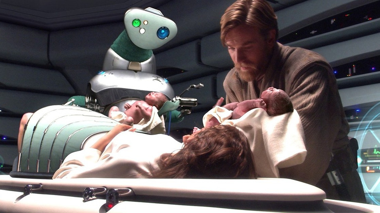 Obi-Wan and Padmé delivery room