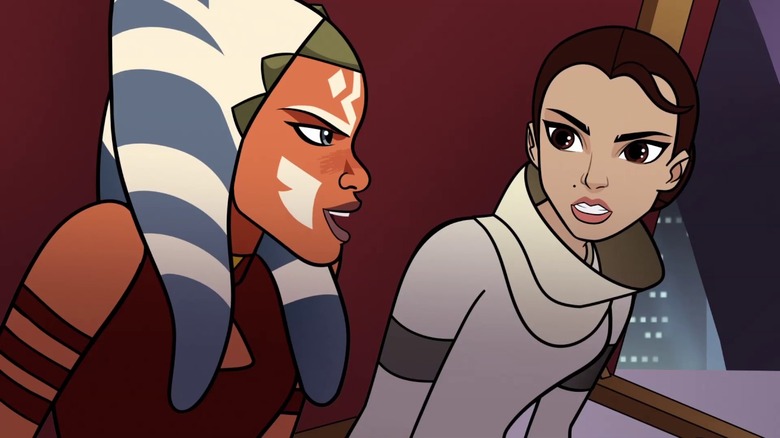 Animated Ahsoka and Padmé talk