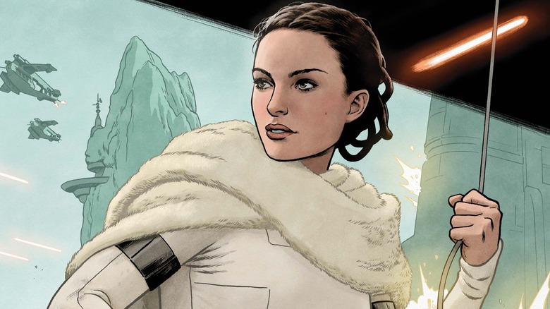 Padmé Amidala wearing white