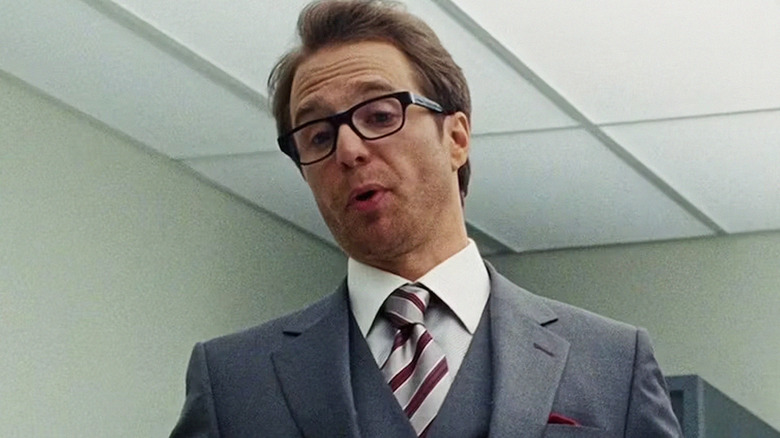 Justin Hammer looking down