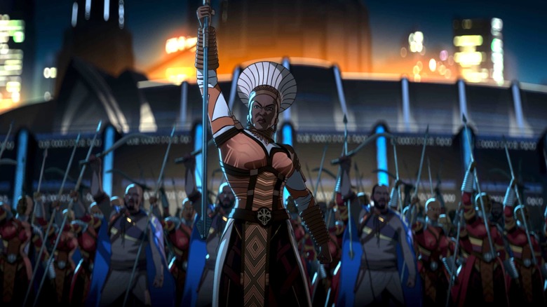 Animated Wakandan army