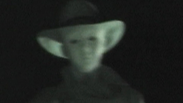 A ghostly figure appears in "No Through Road" (2009)