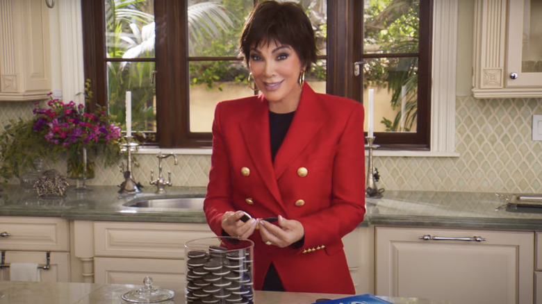 Kris Jenner holding Oreo