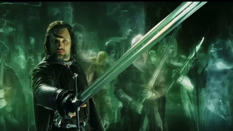 Aragorn wields Andúril