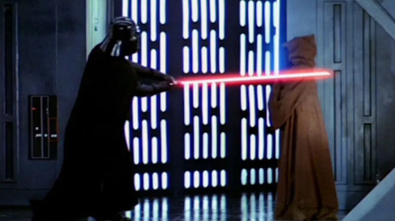 Darth Vader killing Obi-Wan Kenobi