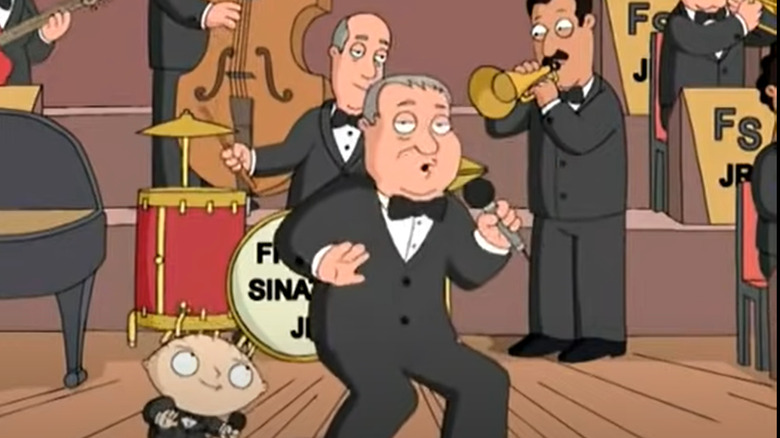 Frank Sinatra Jr. and Stewie singing