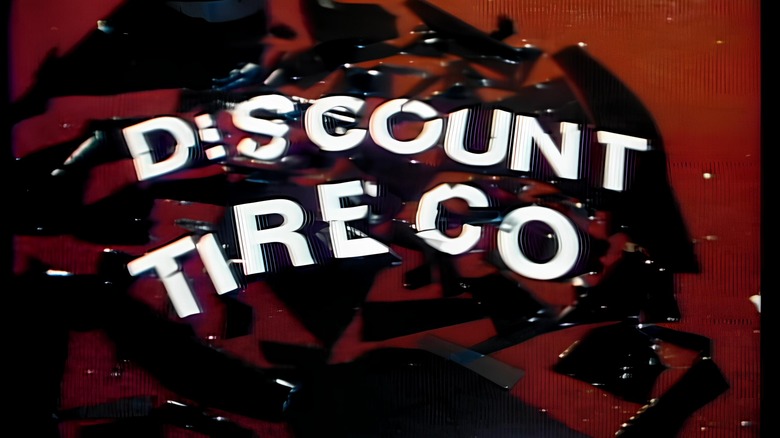 Discount Tire with broken glass