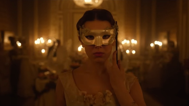 Enola Holmes at a masquerade ball