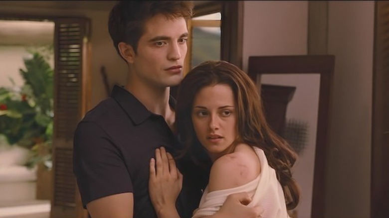 Edward and Bella on their honeymoon