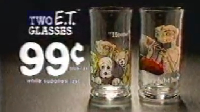 1982 Pizza Hut E.T. glasses commercial